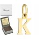  GOLD PENDANT LETTER K 585 ENGRAVING