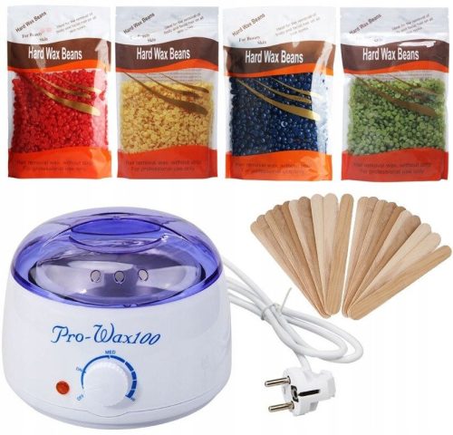  wax heater, hard wax + hair removal set