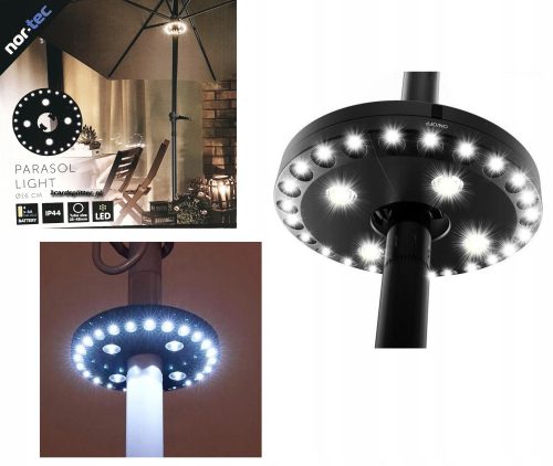  LIGHTING FOR GARDEN UMBRELLA ROUND LED LAMP