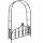 Pergolas - Pergola Metal Wideshop Arch 240 cm