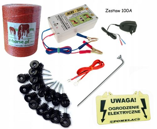 German Shepherd Electric Set AGRI-500 for one dog 100A