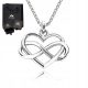  Silver Heart Infinity Necklace Infinity Gift for Mother of the Child