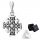  Jerusalem Cross Pendant Cross Silver Oxidized Silver 925