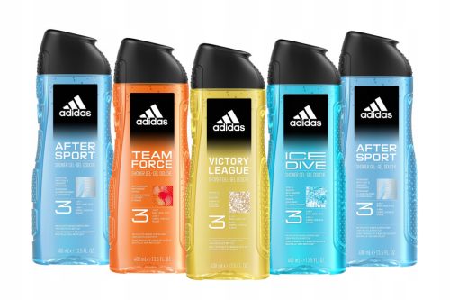  Adidas After Sport 3 in 1 Shower Gel for Men, 400 ml