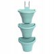  Elho Flowerpot 24 cm x 17 x 69 cm Plastic Blue Shades, Blue Shades