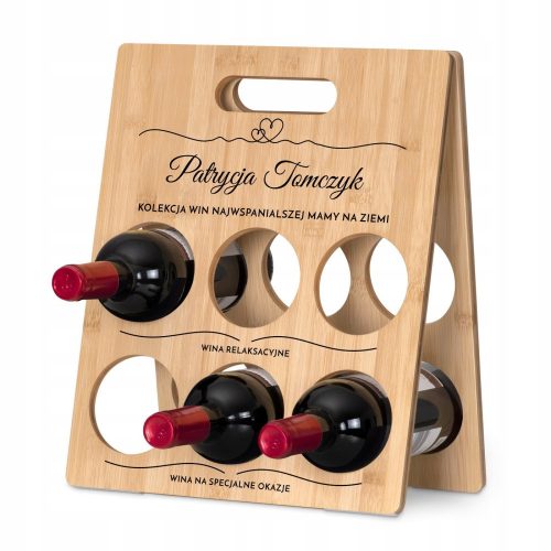  WINE RACK ALCOHOL GIFT FOR HER ENGRAVING