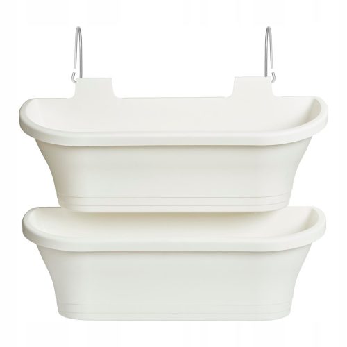  Elho flowerpot 51 cm x 17 x 48 cm, white plastic