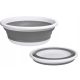 Gockowiak round bowl, 9 l, white, shades of grey