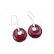  Red jasper hanging earrings silver 925