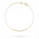  GOLD BRACELET pr. 585 STAR Beads 14k