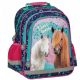 Derform Horse-Themed Dual Compartment School Backpack for Girls