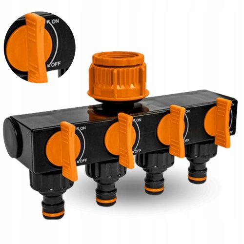  BAND DISTRIBUTOR Garden hoses for water, 4-way with valves irrigation