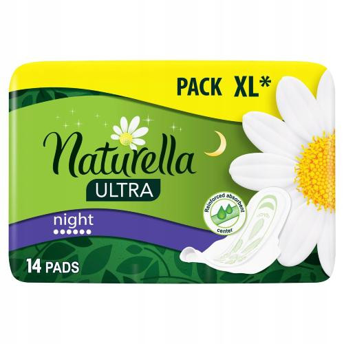  Naturella Ultra Night Size 4 Pads with wings x14