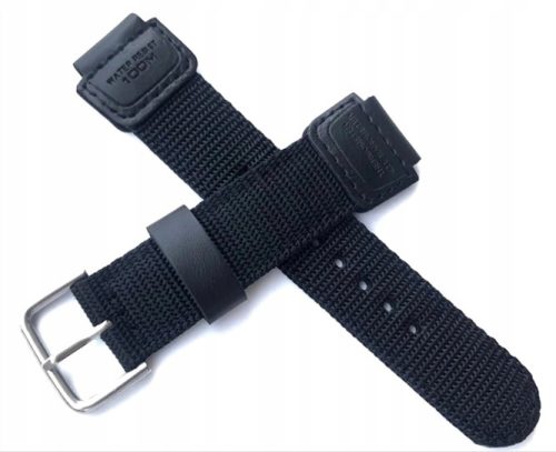  BLACK LEATHER-WEBBED BELT 24/18MM SGW-300, AE