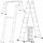Higher ladder 5.6 m aluminum 1 x 16 up to 150 kg