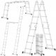 Higher ladder 5.6 m aluminum 1 x 16 up to 150 kg