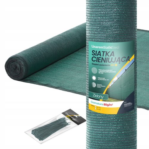  Shading net Linarem SiatkiSieci 75% 1.5 x 25 m green