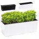  Deco4Home flowerpot 56 cm x 19.5 x 19.5 cm plastic white