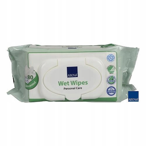  Abena clip unscented wet wipes 80 pcs.