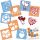  Templates for children (8 pcs.) / 15x15cm / HEARTS