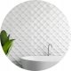 Bathroom Mirror Mirror Stylish Wall Mirror, Round, 600 x 600 mm