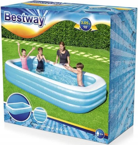 Bestway rectangular inflatable pool 305 x 183 cm