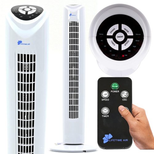 Fans for Home Premium Column Fan Lifetime Air Premium Fan 80 cm + White Remote Control