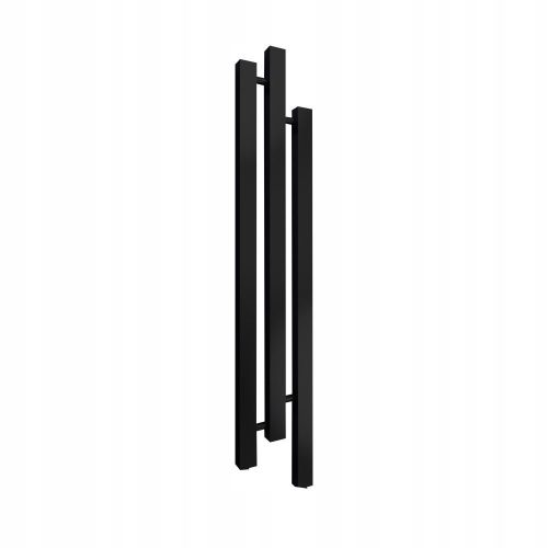  Cubic 2 166 x 23 narrow matt black radiator 9005m