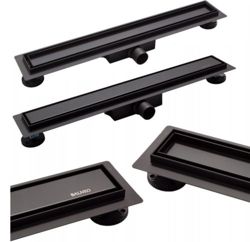 Balneo Duplex Next Black linear drain 90 cm