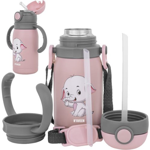  N'oveen TB566 Pink Solid Water Bottle 300 ml
