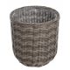  OTE flowerpot 38 cm x 38 x 51 cm, plastic, grey and silver tones