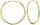  GOLD HOOP EARRINGS WOMEN'S HOOP 925 SILVER GOLD PLATED