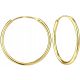  GOLD HOOP EARRINGS WOMEN'S HOOP 925 SILVER GOLD PLATED