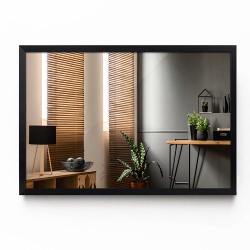  Coloray wall mirror, rectangular, wooden frame, 800 x 600 mm