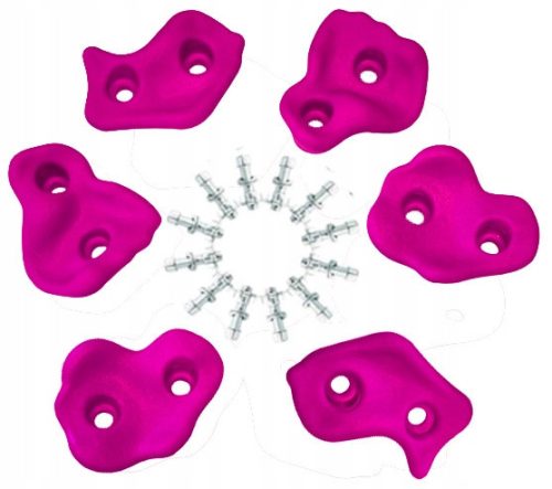 Climbing Stones Grips 6 PINK + Screws