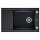 Moderno Buddy 40 single-bowl sink, black granite