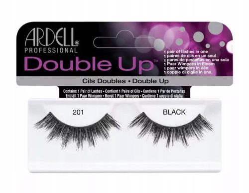  ARDELL DOUBLE UP 201 BLACK ARTIFICIAL EYELASHES STRIPES