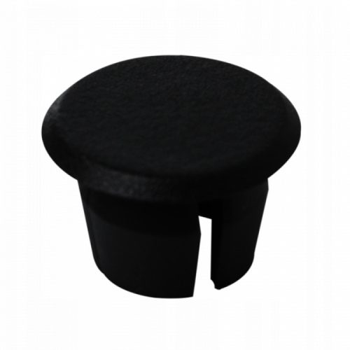 Plugs and caps for gates and fences 10 mm - HOLE PLUGS, flat - BLACK - 100 pcs