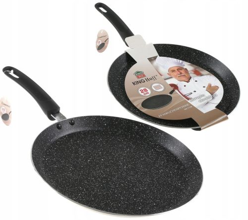  Kinghoff pancake pan, frying pan for pancakes, eggs and pancakes, 28 cm, marble