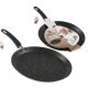  Kinghoff pancake pan, frying pan for pancakes, eggs and pancakes, 28 cm, marble