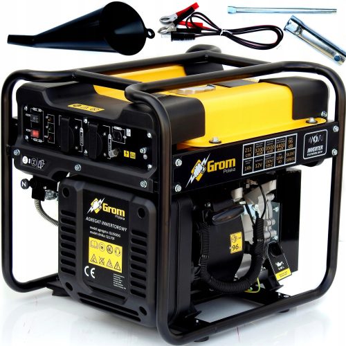 Portable single-phase generator Grom Polska 4400 W petrol