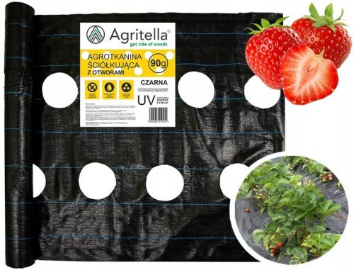 Agrartextil - Agrotella mulching fabric (anti-weed) Agritella black 80 x 5000 cm 90 g/m²