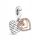  Charm Silver on Pandora Double Intertwined Hearts