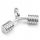  Silver pendant/barbell