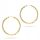  GOLD HOOP EARRINGS 25mm pr. 585 CIRCLE RING 14k