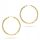  GOLD HOOP EARRINGS 25mm pr. 585 CIRCLE RING 14k