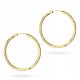  GOLD HOOP EARRINGS 25mm pr. 585 CIRCLE RING 14k