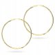  GOLD HOOP EARRINGS 50mm pr. 585 CIRCLE RING 14k