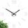  ModernClock wall clock, white, red tones, 30 cm