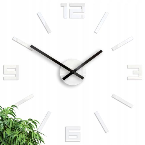  ModernClock wall clock, white, red tones, 30 cm